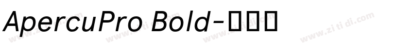 ApercuPro Bold字体转换